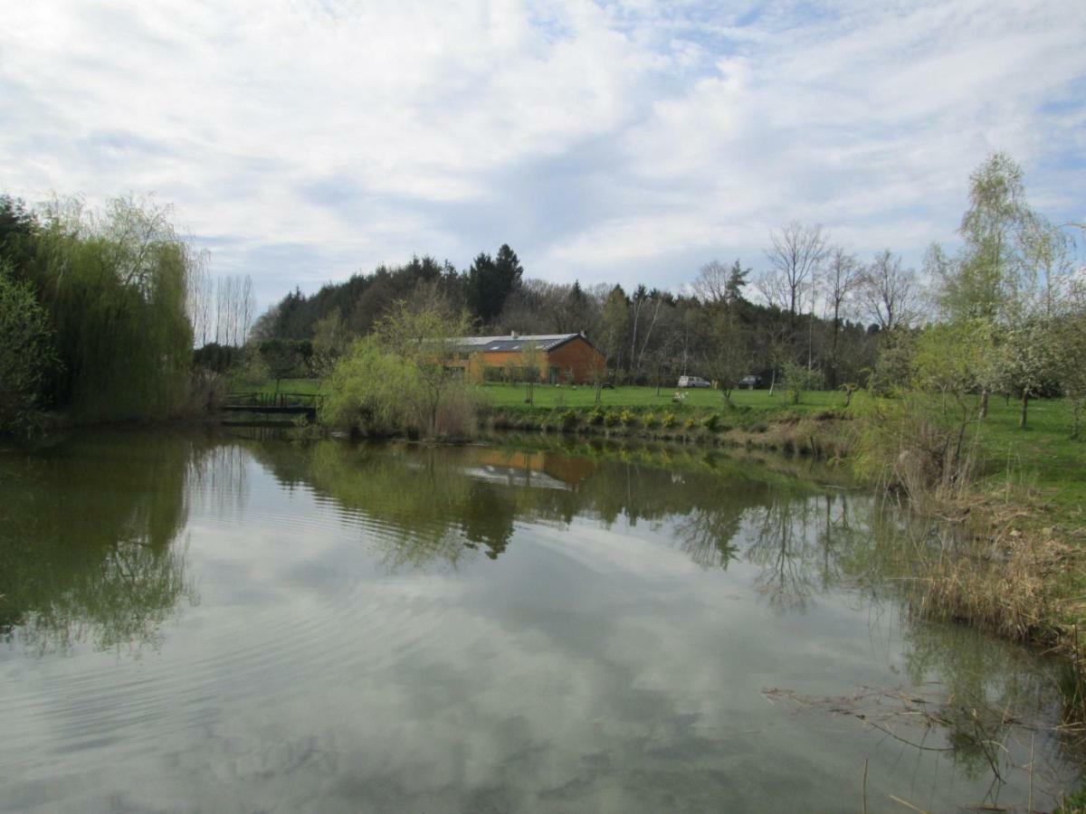 Florennes Gite Neuf 150 M2 Devant Un Grand Lac Prive De 2 Hectares Poissonneux Au Milieu Des Bois Eksteriør billede